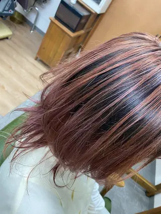 セミロング 永沼 真依のヘアスタイル