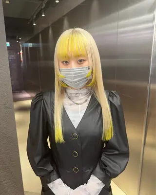 ミディアム カラー 鈴木/ミルクティー/ ブリーチ/ボブ/のヘアスタイル