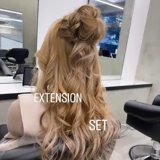 ヘアアレンジ エクステ🩵ブリーチ 韓国ヘア🩵KAEのヘアスタイル