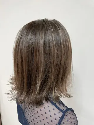 ミディアム カラー ヘアアレンジ 【Sweep】おじま のぞみのヘアスタイル