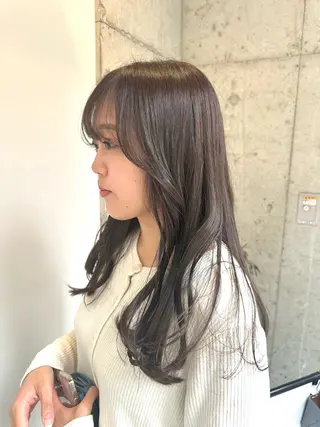 セミロング 💜透明感カラー🌈 /森絵美莉⛄️❄️のヘアスタイル