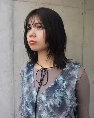 ミディアム カラー Paddle所属・似合わせレイヤー/ レイヤーパーマ/高倉のヘアスタイル