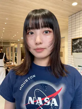 セミロング haru/レイヤー/ ウルフのヘアスタイル