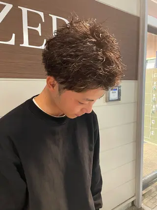 ショート パーマ メンズ 山際勇策 /岐阜美容師のヘアスタイル