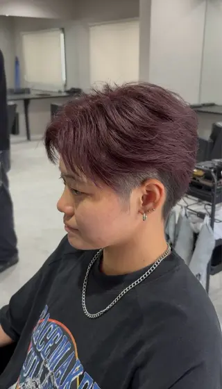 ショート カラー メンズ B TECH by Zen sly所属・中野 静莉のヘアスタイル