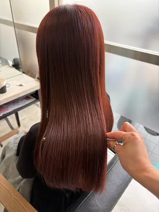 セミロング カラー 🥀韓国ヘア🥀 宮津真菜のヘアスタイル