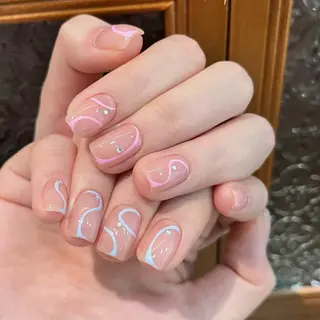 ネイル By moonネイル 🌷ワンホン/韓国風のネイルデザイン