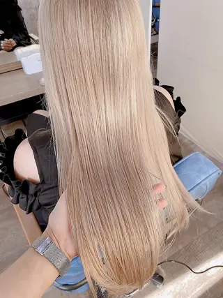 ロング Trip 大名🌟 ブリーチなしカラーのヘアスタイル