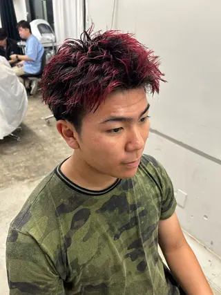 ショート カラー メンズ Pia hair design yakuin所属・【pia】 syuuのヘアスタイル