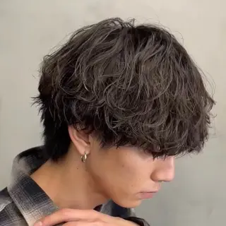 ミディアム パーマ ヘアアレンジ メンズ fifth Tokyo所属・fifth 石川 凪のヘアスタイル