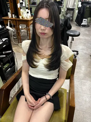 ロング 韓国スタイル Akiraのヘアスタイル