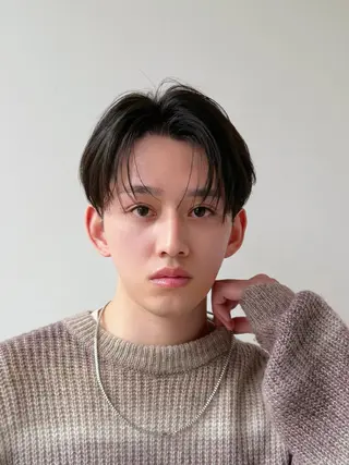 ミディアム パーマ メンズ ニュアンスパーマ/ フェザーパーマ/平木のヘアスタイル