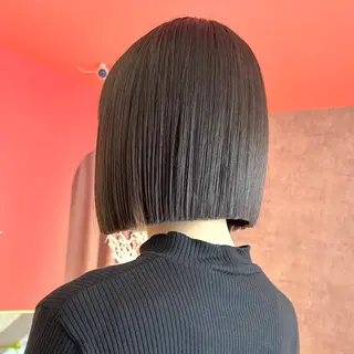 ショート カラー 莉乃/縮毛矯正/髪質 改善/艶カラーのヘアスタイル