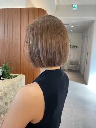 ミディアム カラー 渋谷/レイヤーボブ・ 透明感カラーしょうごのヘアスタイル