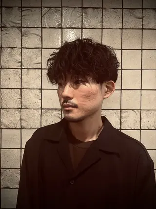 ショート パーマ メンズ ヒロ銀座一丁目店所属・ヒロ銀座一丁目店 miuのヘアスタイル