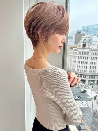 ショート 平日18時から空きご ざいます/千優のヘアスタイル