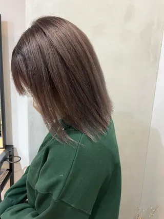 ミディアム カラー ヘアアレンジ あおい 🍒暖色カラーのヘアスタイル