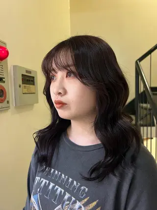 セミロング カラー ヘアアレンジ ☕️結【suii.】 ボブ/ヘアセット☕️のヘアスタイル