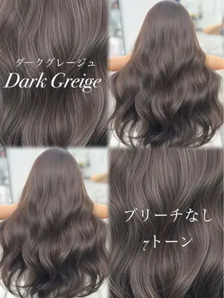 ロング カラー 顔まわりの神様✨ 透明感カラー藤嶋秀幸のヘアスタイル