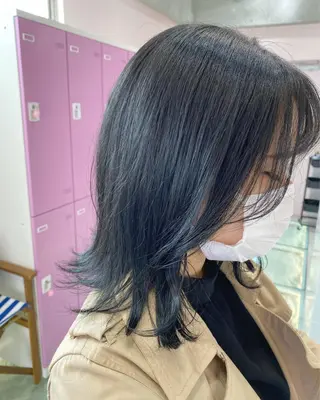 ミディアム カラー ヘアアレンジ SALOWIN横浜所属・𓍯韓国style/ 髪質改善𓍯中村和希のヘアスタイル