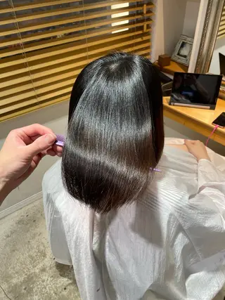 ロング 縮毛矯正支持率👑 No.1 SORAのヘアスタイル