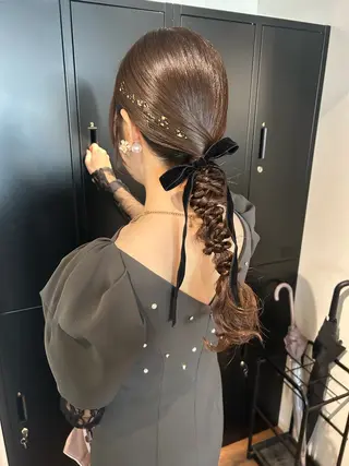 ロング ヘアセット/透明感 カラー/MIHO♡のヘアスタイル