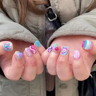 ネイル メンズ/艶髪/カラー サクラ🌸のヘアスタイル