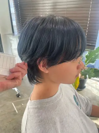 カラー メンズ RIN／韓国ヘア レイヤーカットのヘアスタイル