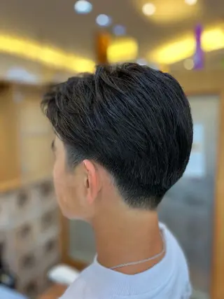 ショート メンズ デザインカラー🎨/ 中性ウルフ🐺シュンのヘアスタイル