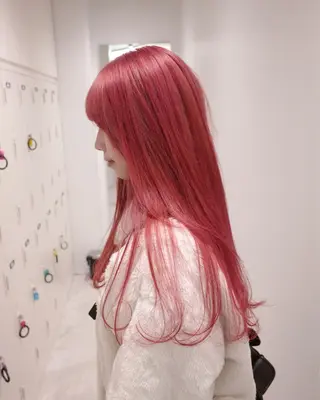 ロング カラー 透明感ハイトーン特化 /ケアブリーチ/莉駒のヘアスタイル