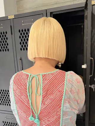 ミディアム カラー 色落ち綺麗透明感カラ /ボブ/ナカツヒカルのヘアスタイル