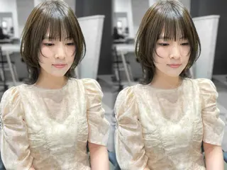 ミディアム erina🍑新宿/ 艶カラー/レイヤーのヘアスタイル