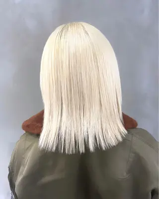 ミディアム カラー 渋谷🎨ハイトーン× エクステ🎨レンのヘアスタイル