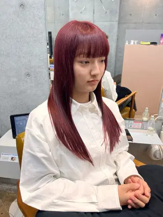 ロング カラー ルーツカラー/ デザインカラー/井川のヘアスタイル