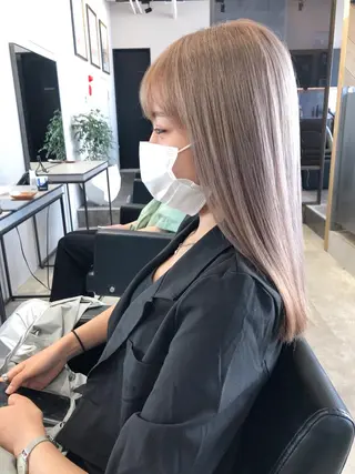 セミロング 🌸ハイトーン 新田 廉 🌸のヘアスタイル