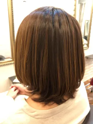 ミディアム 口コミ評価4.9⭐︎ カワナベ マサシのヘアスタイル