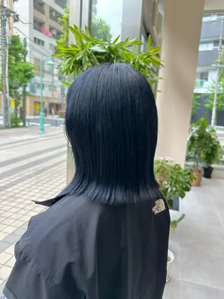 セミロング カラー 風香🪼レイヤー カット/艶カラーのヘアスタイル