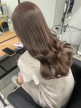 セミロング カラー 心斎橋/ブリーチ minamiのヘアスタイル