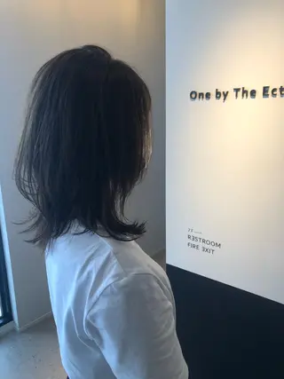 ミディアム 片山美穂 心斎橋・北堀江のヘアスタイル