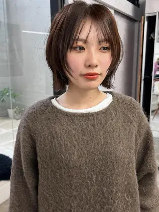 ミディアム カラー Pia hair Design Yakuin所属・Pia ツボイ ケイタのヘアスタイル