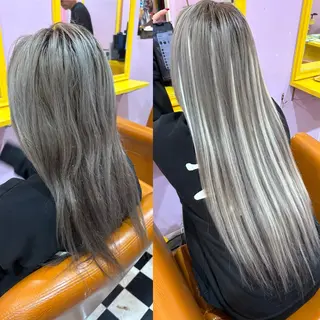 セミロング チビ編み込みエクステ どぅ〜す/YUIのヘアスタイル