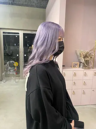 ロング カラー qulim所属・前橋 姫奈のヘアスタイル