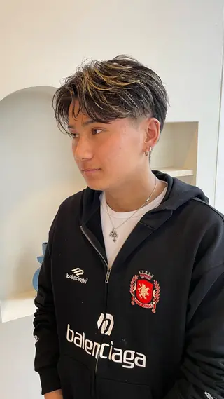 カラー メンズ メンズ/透明感カラー しゅうとのヘアスタイル