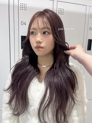 ロング カラー みう/仙台/暖色/ 艶髪/顔周りカット/のヘアスタイル