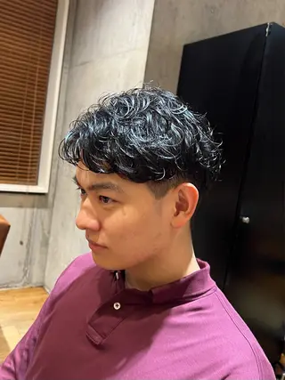 ショート パーマ 三宅 凜佳のヘアスタイル