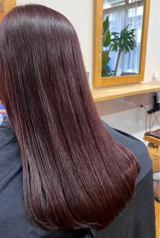 ロング カラー Repos by moi所属・RINA/特殊ヘア/ 高発色ワンカラーのヘアスタイル