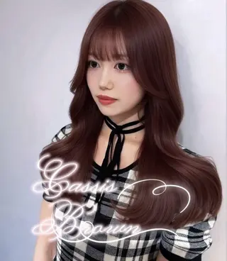 ロング 新宿♡暖色カラー/ エクステ/スズ🍒のヘアスタイル