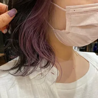 ショート カラー パーマ ヘアアレンジ メンズ キッズ ネイル マツエク・マツパ 暖色系/透明感 治野心のヘアスタイル