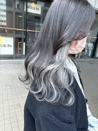 ロング カラー Zina天王寺 CHIAKIのヘアスタイル