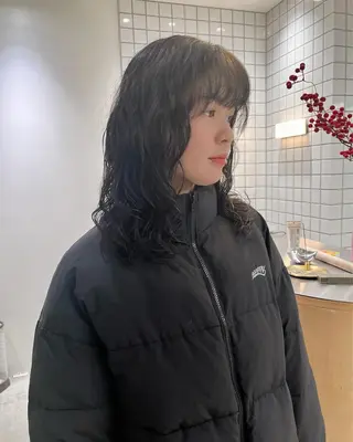 ミディアム パーマ 原宿パーマ kazuのヘアスタイル